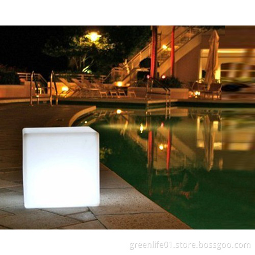 LED Light Table, Cube Stool in RGB and Rechargeable